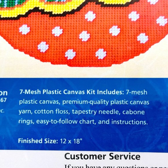 April Showers Plastic Canvas Wall Hanging Kit - 12" x 18" - New/Sealed (2013) - Picture 3 of 6